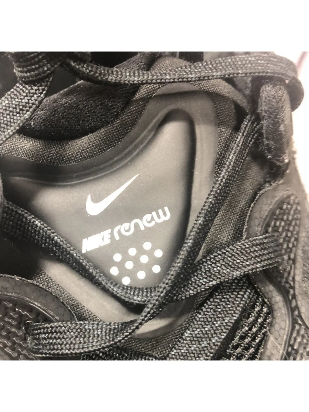 Black Nike Renew Running Shoes - Back View